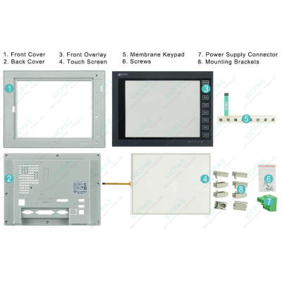 PWS6A00T-PE Front Overlay Touch Membrane Terminal Keypad Enclosure