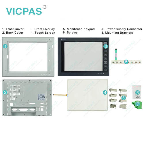 PWS6A00T-ND Touch Screen Panel Membrane Switch Overlay Plastic Shell