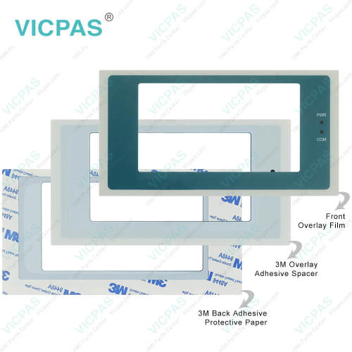 PWS700T-STN3 Front Overlay HMI Panel Glass Replacement