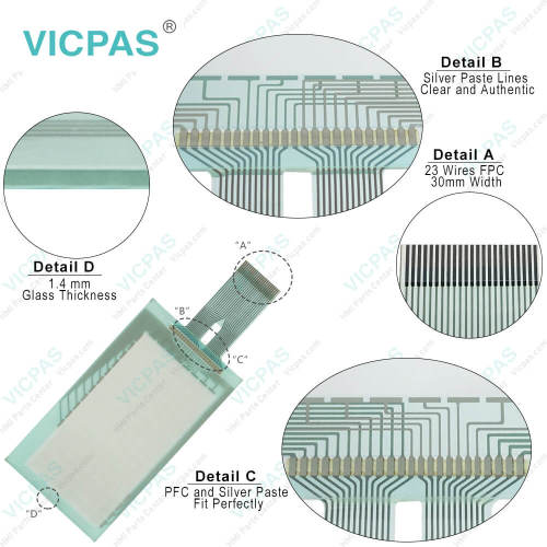 PWS700T-STN Protective Film HMI Touch Glass Replacement