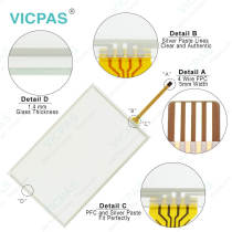 MT6071iP Front Overlay HMI Case LCD Display Touch Digitizer