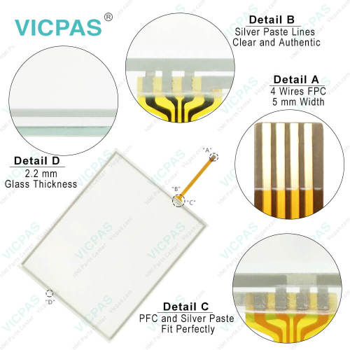 cMT-iPC10 Front Overlay Touch Screen Film Replacement