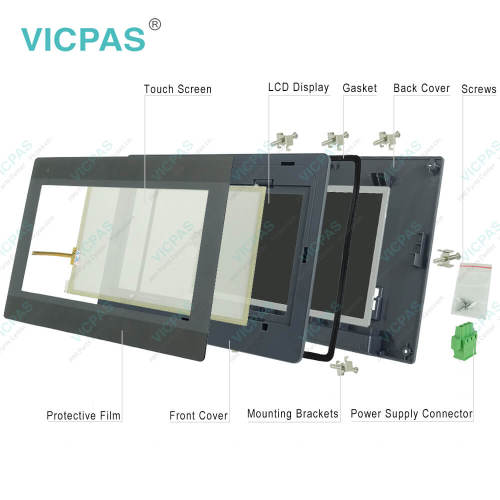 MT6103iP MT6102iQ MT8102iP Touch Membrane LCD Display Overlay Case