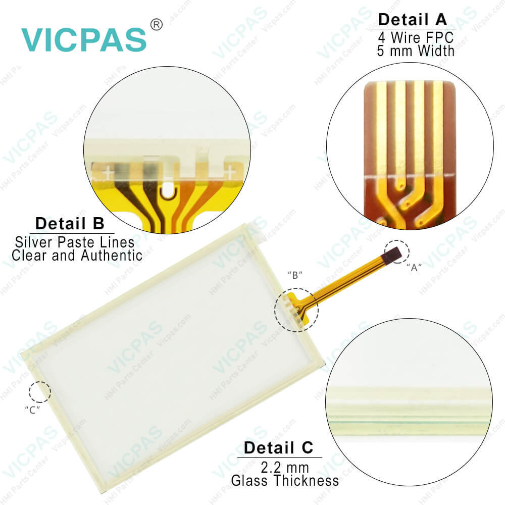 MT8051iP MMI Cover Front Overlay LCD Display Touch Screen