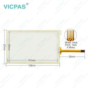 TK6050iP TK6051iP TK6051IP1 Plastic Shell Touch Membrane Front Overlay LCD Display
