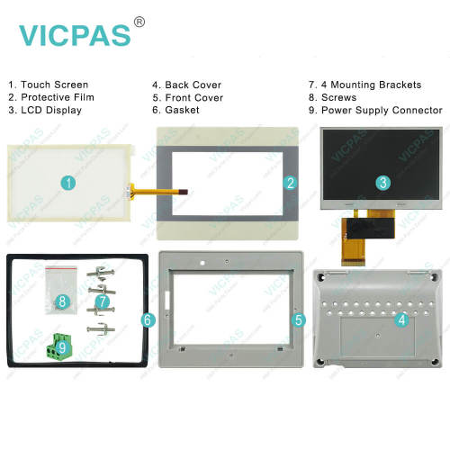 MT8050iE MT8051iE  LCD Touch Panel Overlay MMI Cover