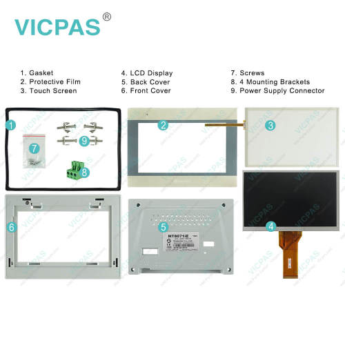 HMI5070NL HMI5070L HMI5070LB Front Overlay LCD Display Case Touchpad