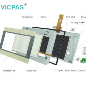HMI5071L Touchscreen LCD Housing Front Overlay Repair