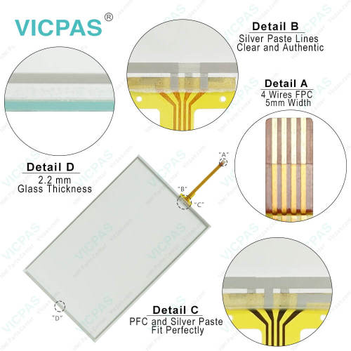 TK6100IV5 TK6100IV5WV TK6102iV5 Front Overlay Touch Screen Film Housing LCD