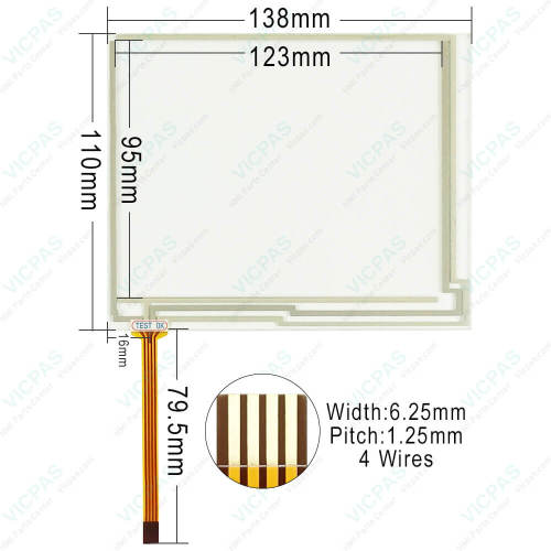 MT5320T-DP MT5320T-CAN Touch Membrane Front Overlay