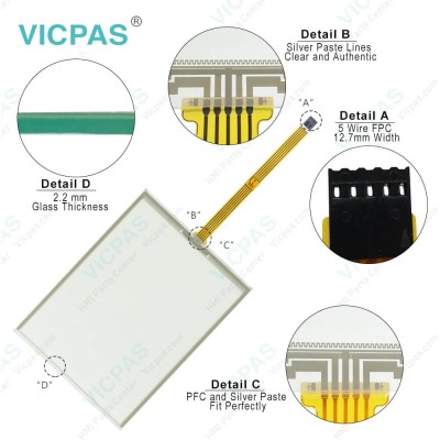 4PP220.1043-V HMI Touch Glass Replacement