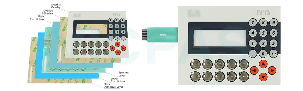 Power Panel 15 4PP015.E420-36 Keyboard Membrane