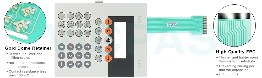 Power Panel 21 4P0420.00-490 Keyboard Membrane