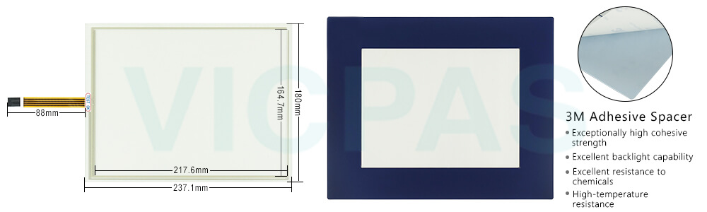 Power Panel 200 4PP220.1043-K08 Touch Screen Panel Glass Front Overlay