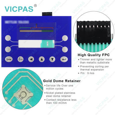 METTLER TOLEDO Metal Detector MD Series Keypad Membrane