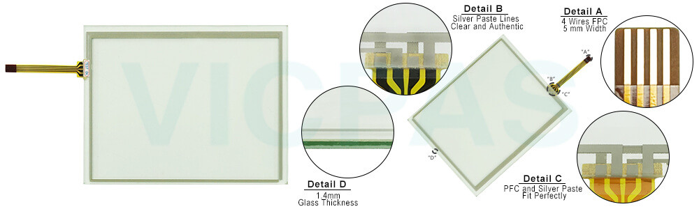 ME-12107898-X1-A163 8078B-A152 HMI Panel Glass Repair Replacement