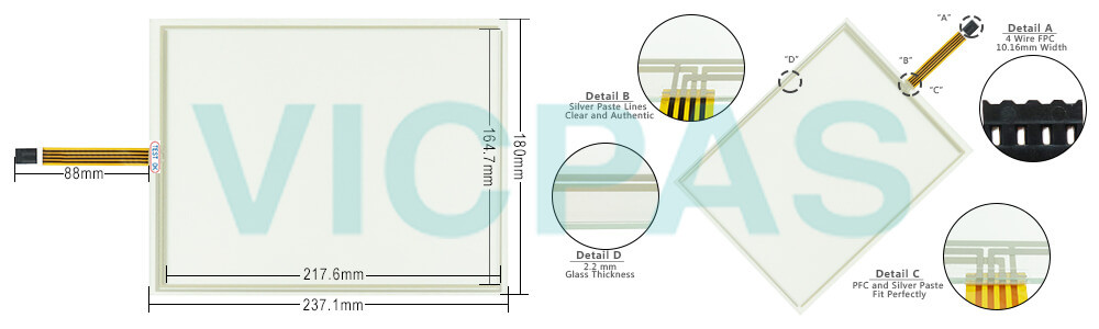 R8219.45 R8219-45A R8219-45 B Touch Screen Panel