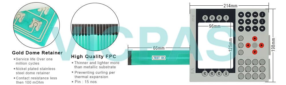 Power Panel 21 4P3040.00-K19 Rev.H0 Keyboard Membrane