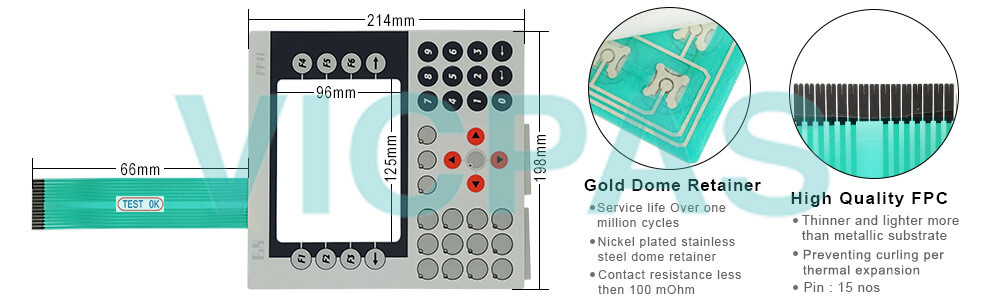 Power Panel 41 4P3040.00-K38 Keyboard Membrane