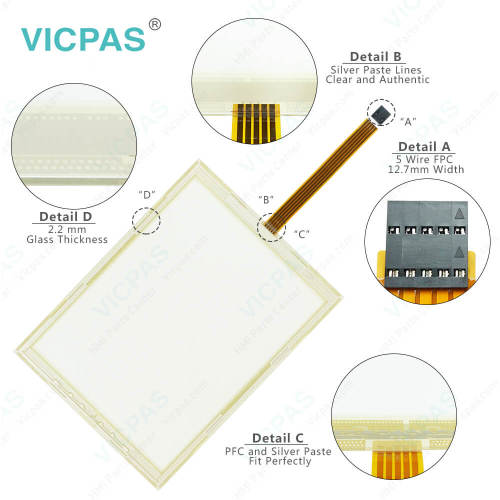 Touch panel screen for 5PC720.1043-01 touch panel membrane touch sensor glass replacement repair