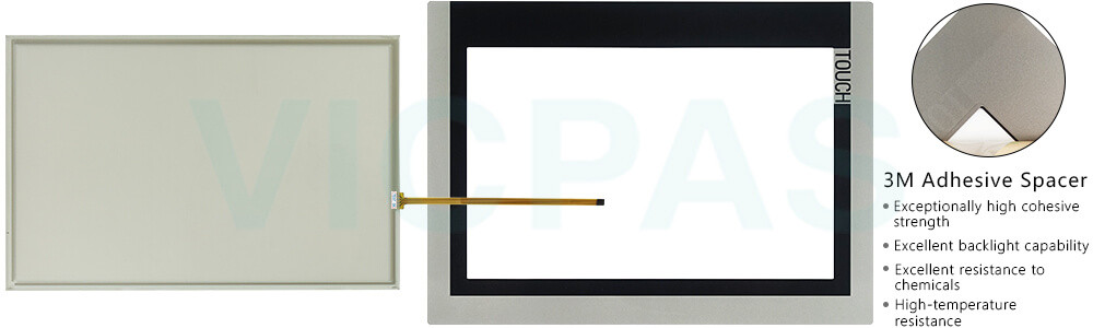 6AV2144-8MC10-0AC0 SIMATIC HMI TP1200 COMFORT INOX Touch Panel Glass, Overlay, Power Supply Connector, Mounting Clips, Gasket, Case and LCD Display Repair Replacement