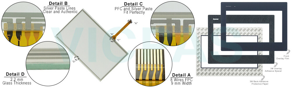 Schneider Easy Harmony ET6 HMI HMIET6500 Touch Screen Monitor Protective Film Repair Kit