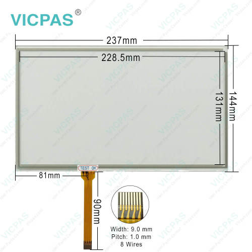 HMIET6500 Front Overlay HMI Panel Glass Replacement