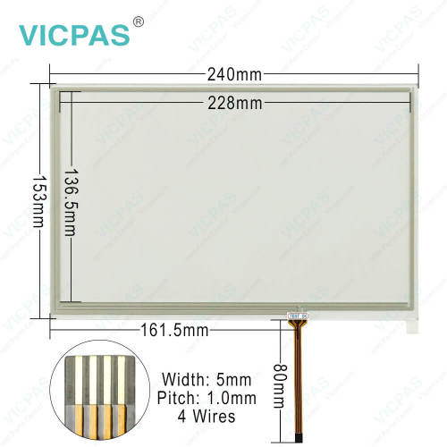 Mitsubishi GS2110-WTBD HMI Touch Panel Front Overlay