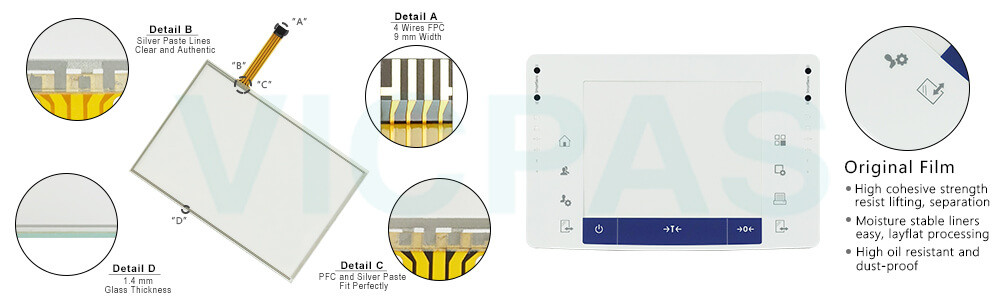 Mettler-Toledo XPE504DR XPE206DR XPE304 Touch Screen Glass Membrane Switch Repair