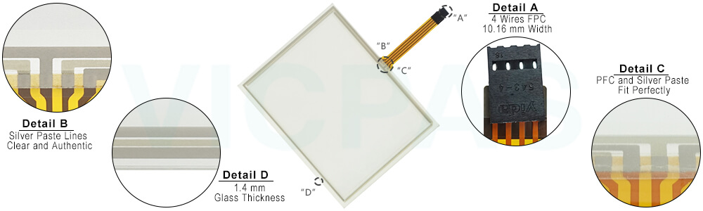 HST-TPA8.0D Touch Digitizer Repair Replacement