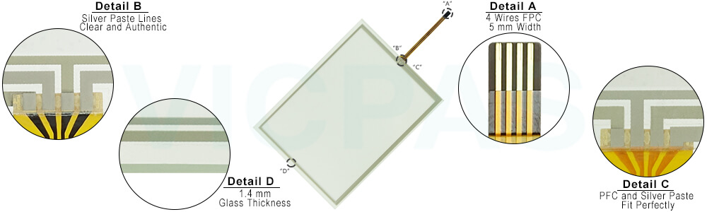 H4084A-NDNBP02 H4084A-HDJHP02 HT-084AAA Touch Screen Glass Replacement