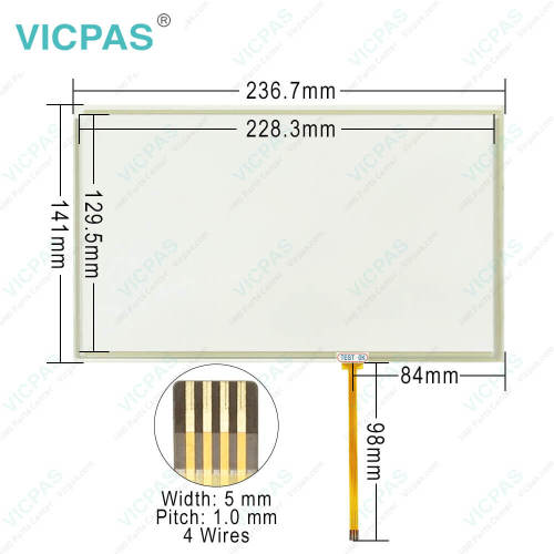 TP-4613S2 HMI Touch Screen Monitor Front Overlay