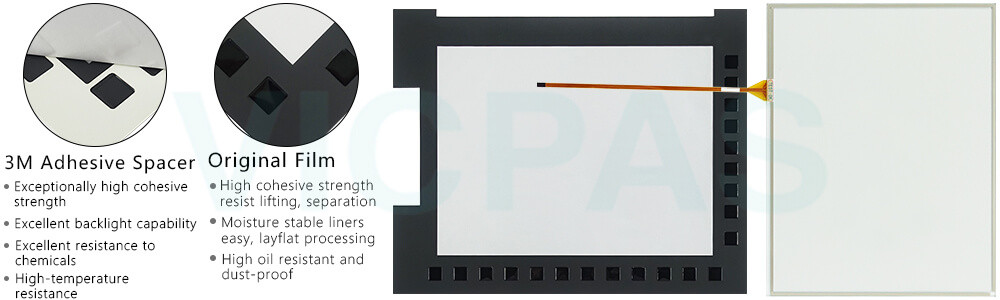 Fanuc A02B-0323-D731 Front Overlay Touch Screen Glass Replacement