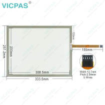 Touch screen panel for TPC-1571H-D3AE touch panel membrane touch sensor glass replacement repair
