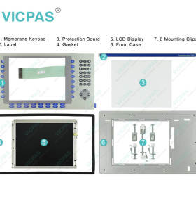 6189-RDK10C Membrane Keypad Front Case LCD Display Repair