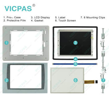 6189-RDT10C 6189-RDT10CM Touch Screen Front Overlay HMI Part