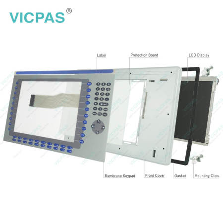 6189-RDK12C 6189-RDK12CK HMI LCD Keypad Membrane Plastic Case
