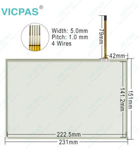 MOOG J141-215 Touch Screen Glass Replacement