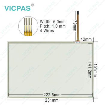 MOOG J141-215 Touch Screen Glass Replacement