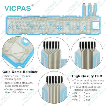 N86D-1619-R012/02 N860-1619-V311 Membrane Keyboard Keypad