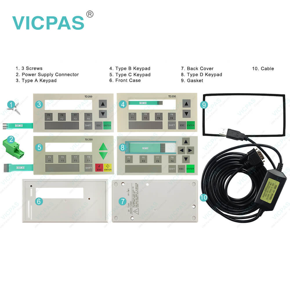 6AG1272-0AA30-2YA0 Siemens TD200C Membrane Keyboard Shell