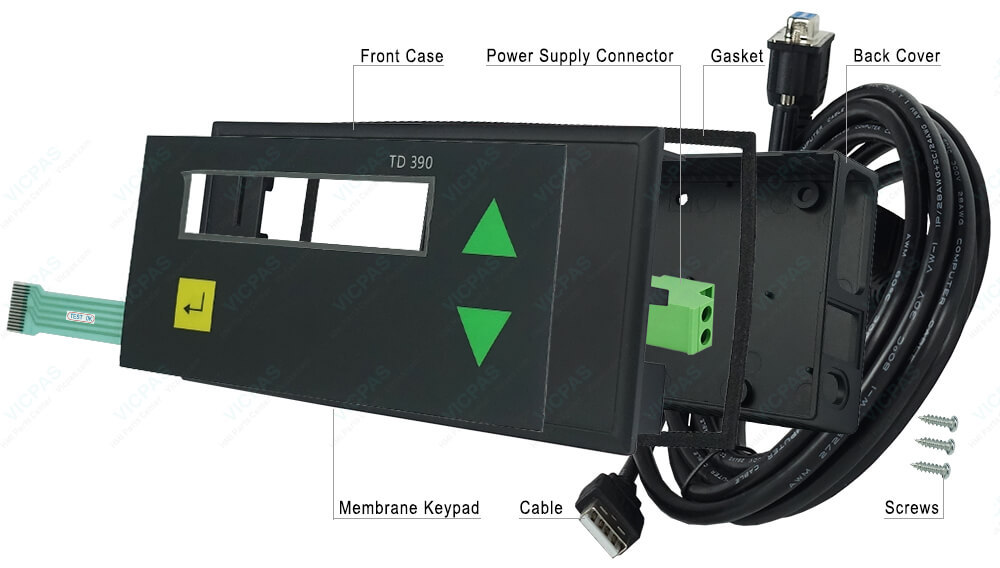 6ES5390-0UA11 Siemens SIMATIC HMI TD390 Membrane Keyboard, Plastic Cover Body, Cable, Mounting Clips, Power Supply Connector, Screws, Gasket Repair Replacement 6ES5390-0UA11 Siemens SIMATIC HMI TD390 Membrane Keyboard, Plastic Cover Body, Cable, Mounting Clips, Power Supply Connector, Screws, Gasket Repair Replacement