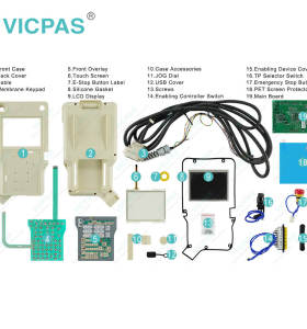 NACHi OTC W-L02878 Daihen FD19TP-DSJNC Teach Pendant Parts for Repair