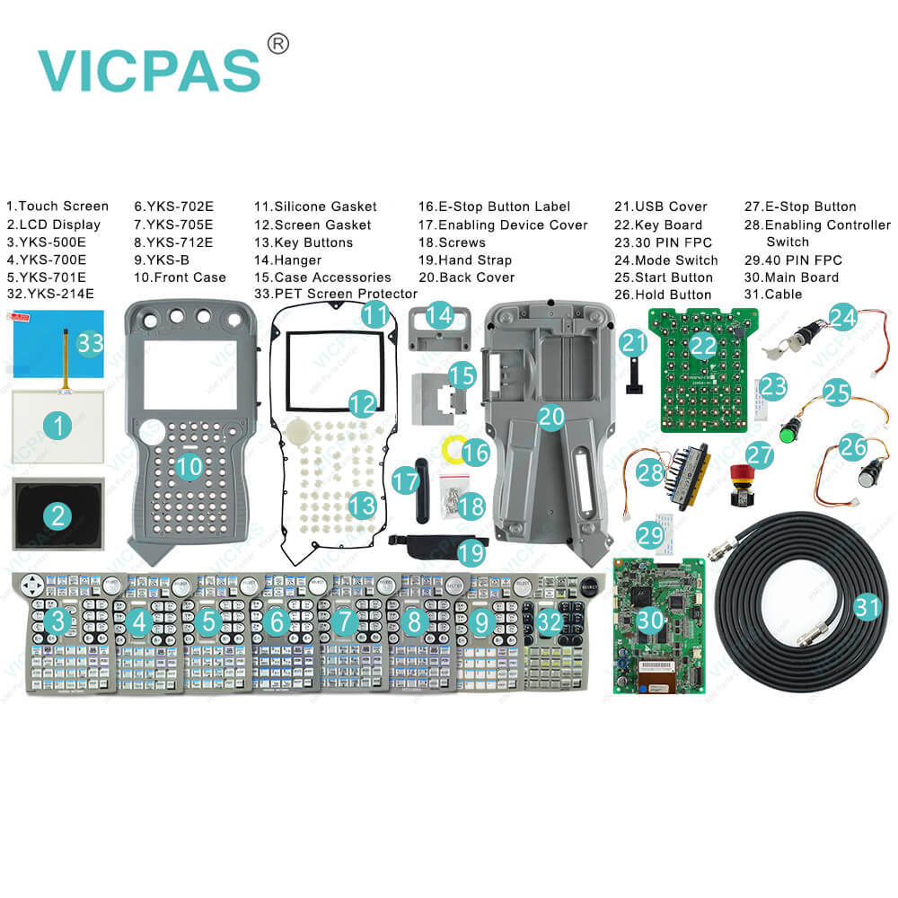 YASKAWA JZRCR-YPP21-1 Teach Pendant Parts for repair