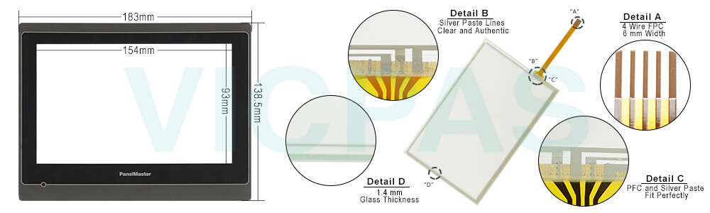 KITE AUTOMATION SRL PK2070-31ST-P1Q1C03 Protective Film Touch Screen Panel Replacement