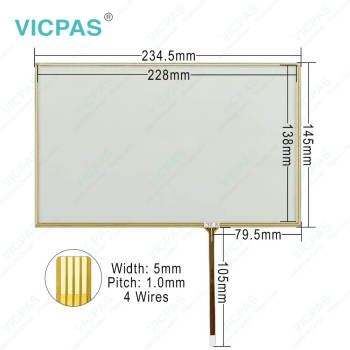 HITECH Beijer PWX8A00T PWX8A10T-N Touch Membrane Replace