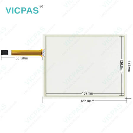 P/N: TR4-084F-09N-17 S/N:1109017372 Touch Digitizer Glass