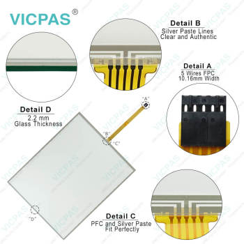 T190S-5RB016N-0Q28R0-200FH HMI Touch Glass Replacement