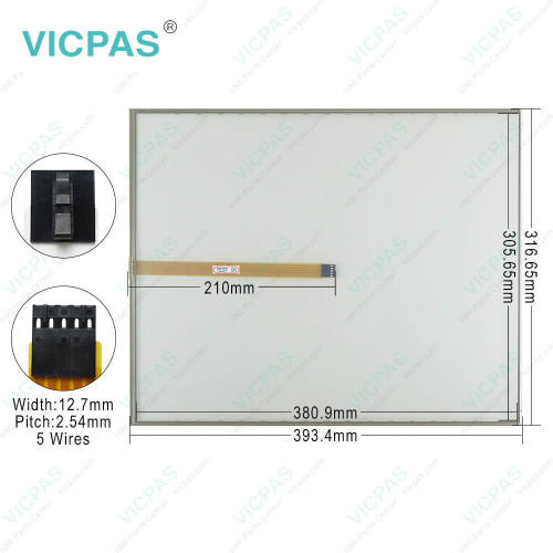 T190S-5RB016N-0Q28R0-200FH HMI Touch Glass Replacement