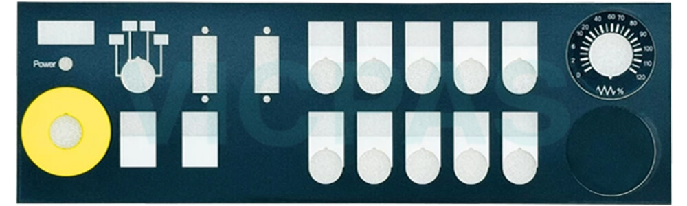 Siemens SINUMERIK FM NC/840D/DE pushbutton panel PP012 6FC5203-0AF24-0AA0 Keypad Membrane Switch Replacement Siemens SINUMERIK FM NC/840D/DE pushbutton panel PP012 6FC5203-0AF24-0AA0 Keypad Membrane Switch Replacement